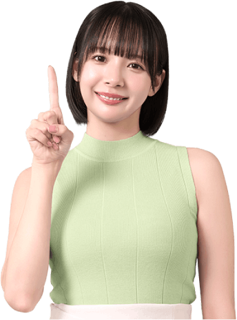 お問い合わせを案内する女性
