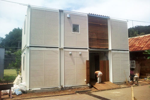 可動式二階建て店舗